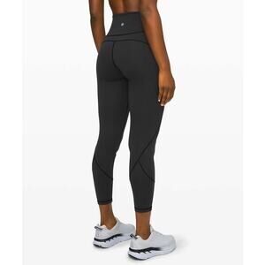 Lululemon In Movement High-Rise 25" Everlux Tight Black Size 8 GUC Training